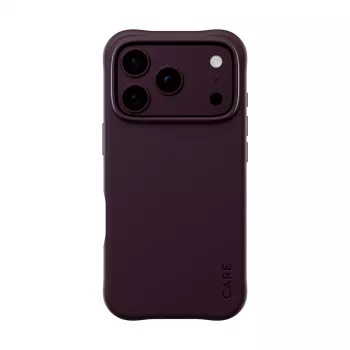 CARE by PanzerGlass Samba Case do iPhone 17 Pro / 18 Pro - Dark Cherry, MagSafe, plastik z recyklingu, D3O Bio, ochrona przed upadkiem 3,6 m