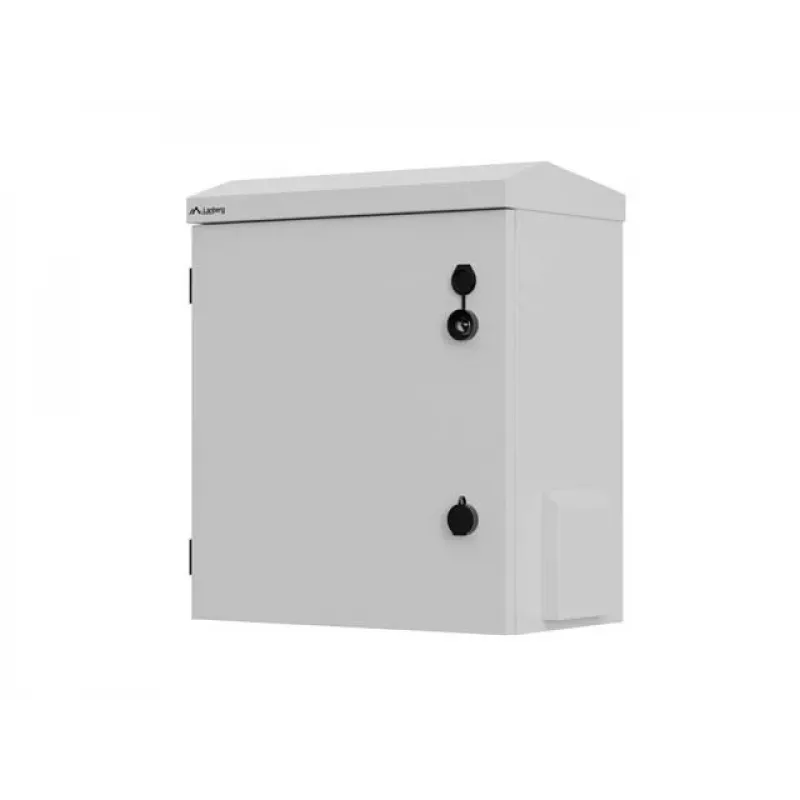 Szafa rack 10 cali do montażu na ścianie/maszcie, uszczelniona IP55, 420x300x500 mm, szara, zmontowana