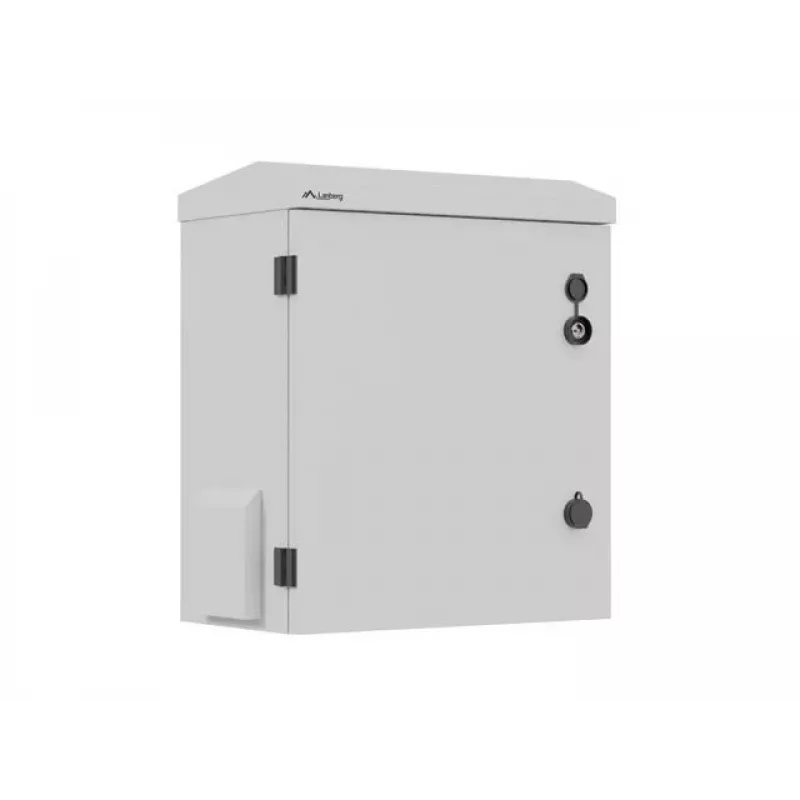 Szafa rack 10 cali do montażu na ścianie/maszcie, uszczelniona IP55, 420x300x500 mm, szara, zmontowana