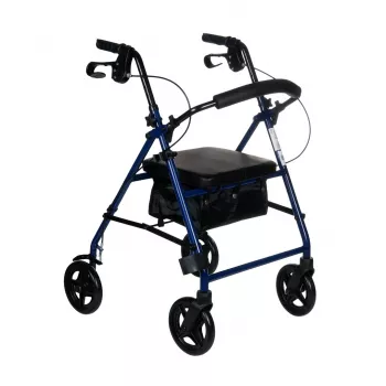 REH RF-610/N czterokołowy balkonik z pojemnością 136 kg, regulowaną wysokością i składaną ramą