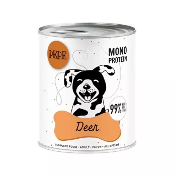 Paka Zwierzaka Pepe Jeleń Mokra Karma dla Psa z Jeleniem 800g
