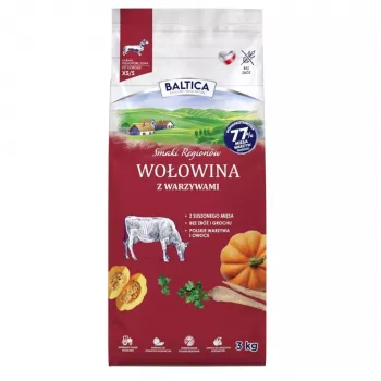 BALTICA Flavours of Regions Wołowina z Warzywami Sucha Karma dla Psów Ras Małych 3kg