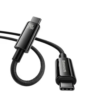 Baseus Tungsten Gold USB-C na USB-C 240W szybkie ładowanie kabel 1m czarny