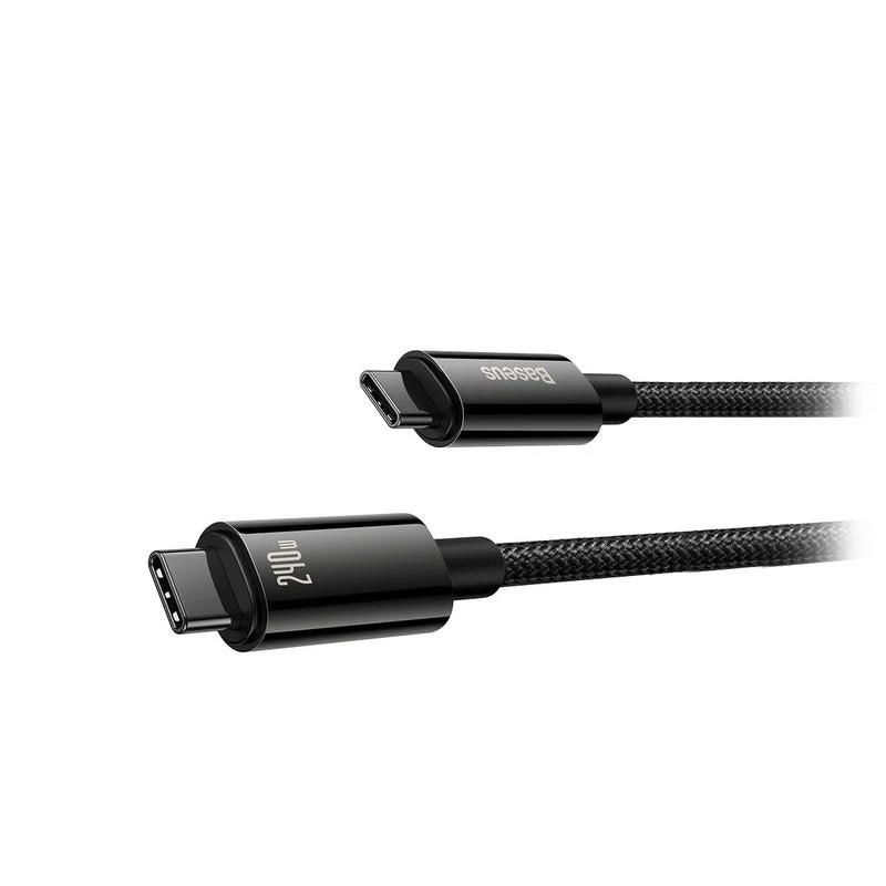 Baseus Tungsten Gold USB-C na USB-C 240W szybkie ładowanie kabel 1m czarny