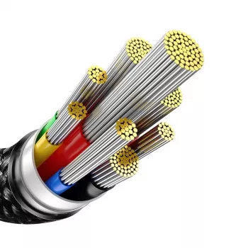 Baseus Tungsten Gold USB-C na USB-C 240W szybkie ładowanie kabel 1m czarny