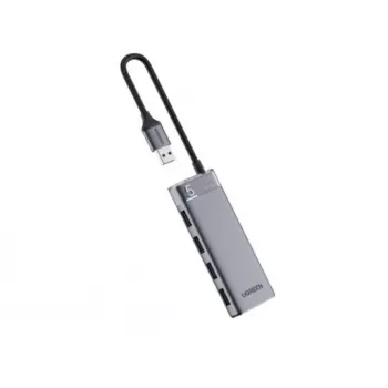 UGREEN USB-C Hub CM653 4-Port USB-A 5Gbps z 100W PD, kosmiczna szarość