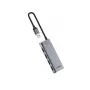 UGREEN USB-C Hub CM653 4-Port USB-A 5Gbps z 100W PD, kosmiczna szarość