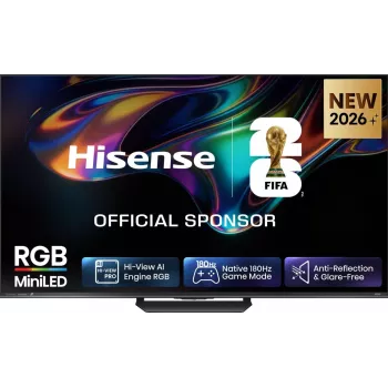 Hisense 85UR8DS 85 cali QD-Mini LED 4K UHD Smart TV z Dolby Vision IQ, Dolby Atmos, 120Hz, Wi-Fi 6, VIDAA U7