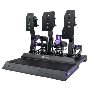Conspit CPP-Lite 3-Pedalowy zestaw z hamulcem na ogniwie obciążeniowym, przepustnicą i sprzęgłem Halla, CNC aluminium, USB, PC
