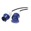 APC Modular IT Power Distribution Cable Extender - IEC 60309 32A (M) do IEC 60309 32A (F), 3m, Czarny