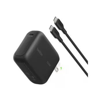 Belkin BOOSTCHARGE 100W USB-C GaN Ładowarka ścienna z kablem USB-C na USB-C 1,5 m