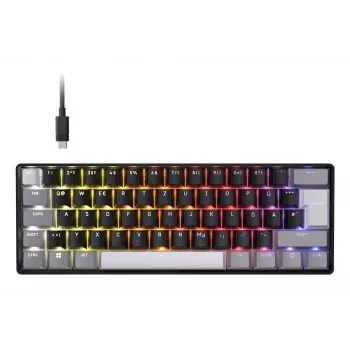 Corsair CLIPPER PRO MINI 60 Hall Effect 60% przewodowa klawiatura gamingowa z przełącznikami magnetycznymi, QWERTZ, czarna