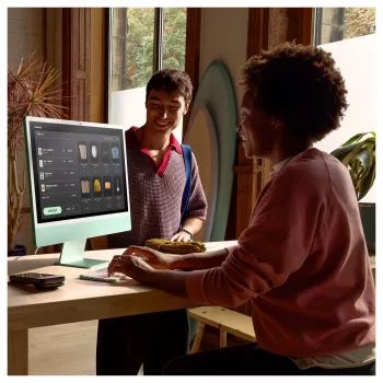 Apple iMac 24 cala Srebrny M4 8-rdzeniowy CPU 8-rdzeniowy GPU 16GB 512GB SSD Klawiatura niemiecka