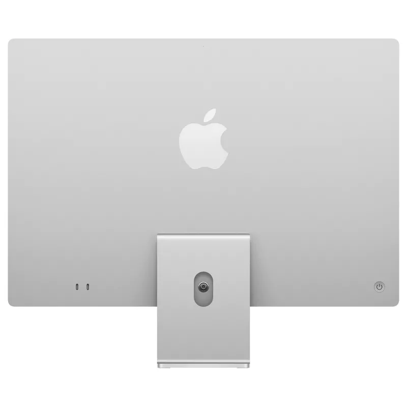 Apple iMac 24 cala Srebrny M4 8-rdzeniowy CPU 8-rdzeniowy GPU 16GB RAM 512GB SSD Niemiecka klawiatura z 1Gb Ethernet