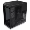 HYTE Y70 Touch Czarna obudowa typu Mid Tower z panoramicznym hartowanym szkłem i 14,1-calowym ekranem dotykowym, ATX/E-ATX, pionowy montaż GPU