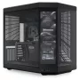 HYTE Y70 Touch Czarna obudowa typu Mid Tower z panoramicznym hartowanym szkłem i 14,1-calowym ekranem dotykowym, ATX/E-ATX, pionowy montaż GPU