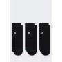 Stance Icon Skarpetki krótkie 3-pak - czarny