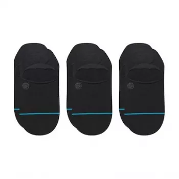 Stance Icon No Show 3 Pack Skarpetki do butów sportowych Czarny