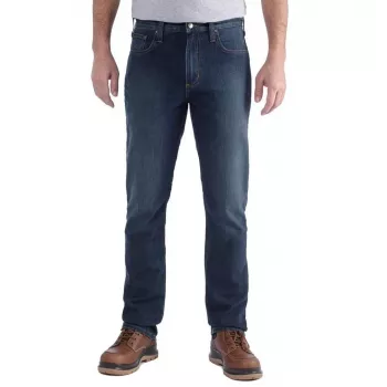 Carhartt Rugged Flex Spodnie o prostych, zwężanych nogawkach - Gravel, 32x32