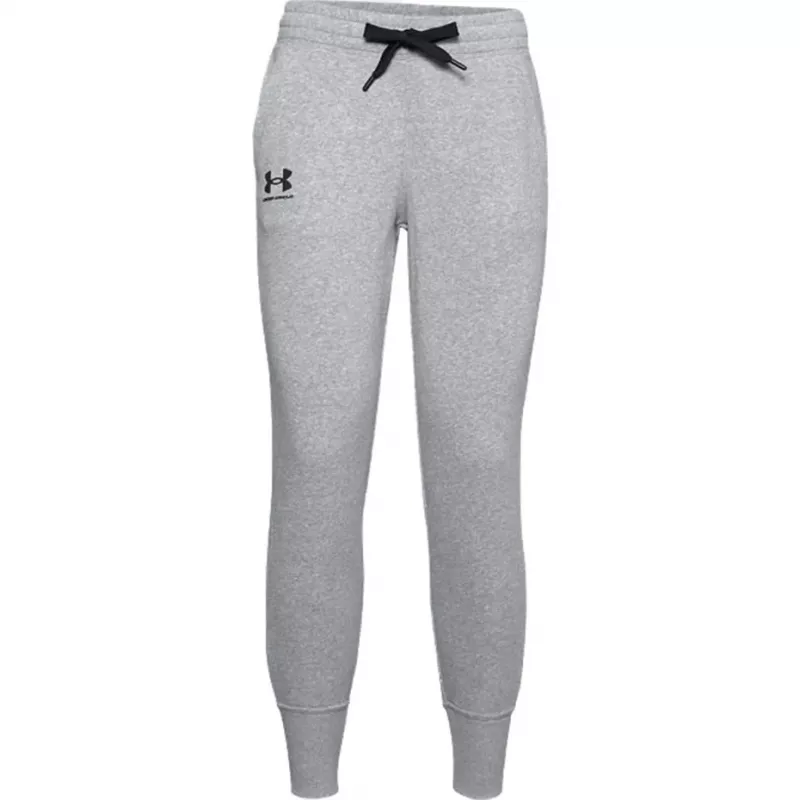 Under Armour Rival Fleece Spodnie Grey Melange 1356416 035 L