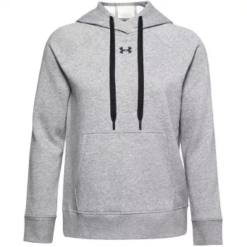 Damski bluza z kapturem Under Armour Rival Fleece Mod Gray/Biały