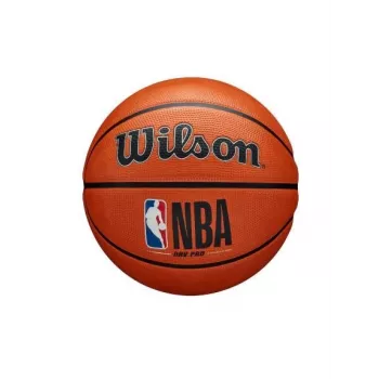 Wilson NBA DRV Pro Piłka do koszykówki rozmiar 7 - Oficjalna piłka meczowa NBA, skóra kompozytowa Performance, do hali i na zewnątrz, ulepszony chwyt, pęcherz Pressure Lock, pomarańczowa