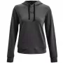 Bluza z kapturem Under Armour Rival Terry dla mężczyzn, grafitowa średnia heather / czarna 1369855-010