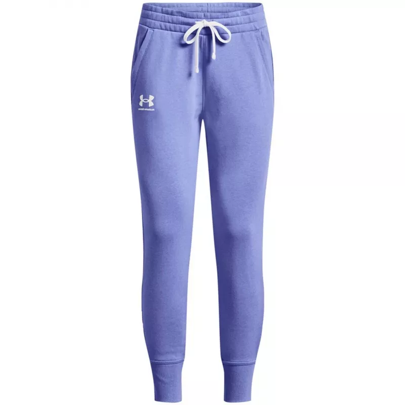 Damskie spodnie dresowe Under Armour Rival Fleece Cosmic Purple / White XS