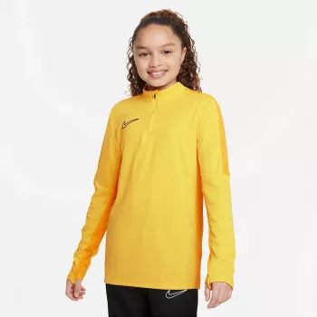 Nike Dri-FIT Academy 23 Drill Top SS Koszulka treningowa do piłki nożnej dla dzieci Opti Yellow/Black XS