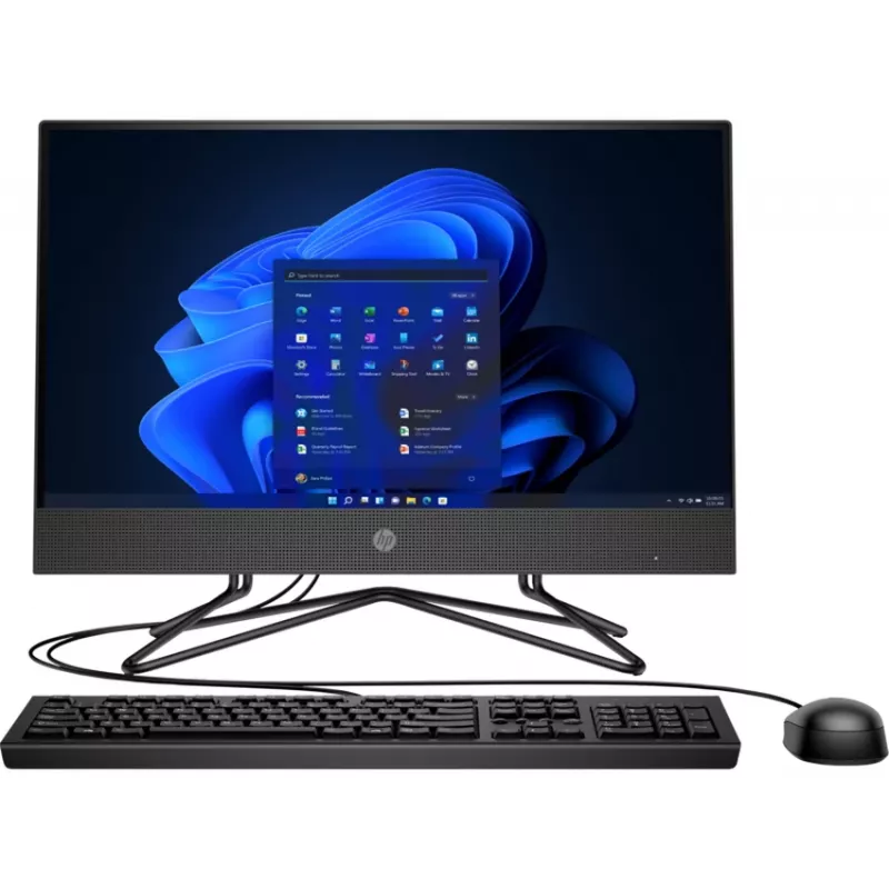 HP 200 G4 AiO 21,5 cala Full HD All-in-One PC, Intel Core i3-10110U, 4GB RAM, 256GB SSD, Windows 10 Home, Czarny