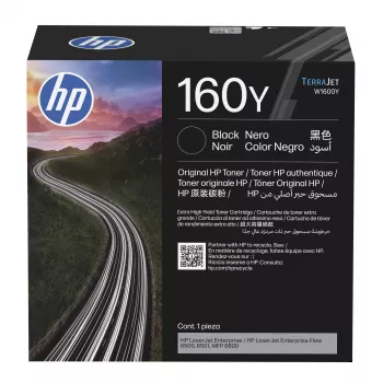 HP 160Y Oryginalny toner o bardzo wysokiej wydajności, czarny (W1600Y) do LaserJet M110w/M140w