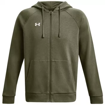 Bluza Under Armour Rival Fleece z pełnym zamkiem, męska, kolor Khaki 1379767 390