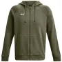 Bluza Under Armour Rival Fleece z pełnym zamkiem, męska, kolor Khaki 1379767 390