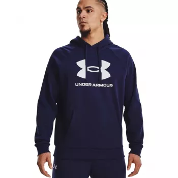 Under Armour Rival Fleece Logo HD Blu Granatowy 1379758 410 L