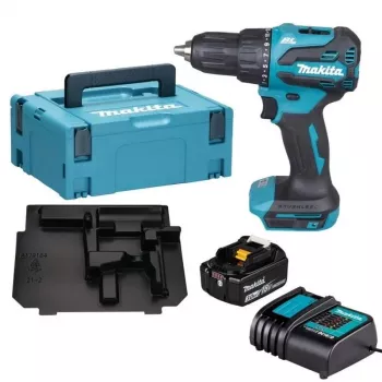 Makita DHP490SF1J 18V LXT Bezszczotkowa Wiertarko-wkrętarka z baterią 3.0Ah, ładowarką i walizką Makpac