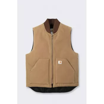 Carhartt V01 Firm Duck Ocieplana Kamizelka Brązowa