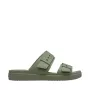 Crocs Brooklyn Buckle Low damskie sandały na platformie, zielone 211215 3BX 38-39