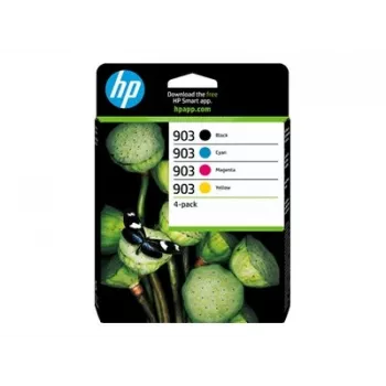 HP 903 CMYK Oryginalny wkład atramentowy, zestaw 4 sztuk