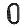 Petzl OK Triact-Lock czarny aluminiowy karabinek owalny