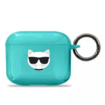 Karl Lagerfeld KLA3UCHFL AirPods 3 Etui Niebieski Choupette