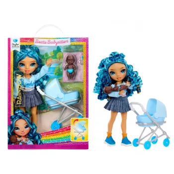 Rainbow High Jr. High Bestie Babysitters - Skyler Bradshaw Lalka modowa ze szczeniakiem i akcesoriami