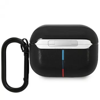 BMW AirPods Pro Skórzane etui z zakrzywioną linią - czarny