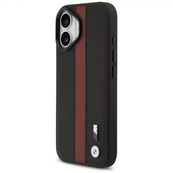 Etui BMW M Perforated Stripe Logo MagSafe na iPhone 17 - Czerwone