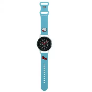 Hello Kitty Uniwersalny Silikonowy Pasek do Zegarka Głowa Kitty Niebieski 22mm