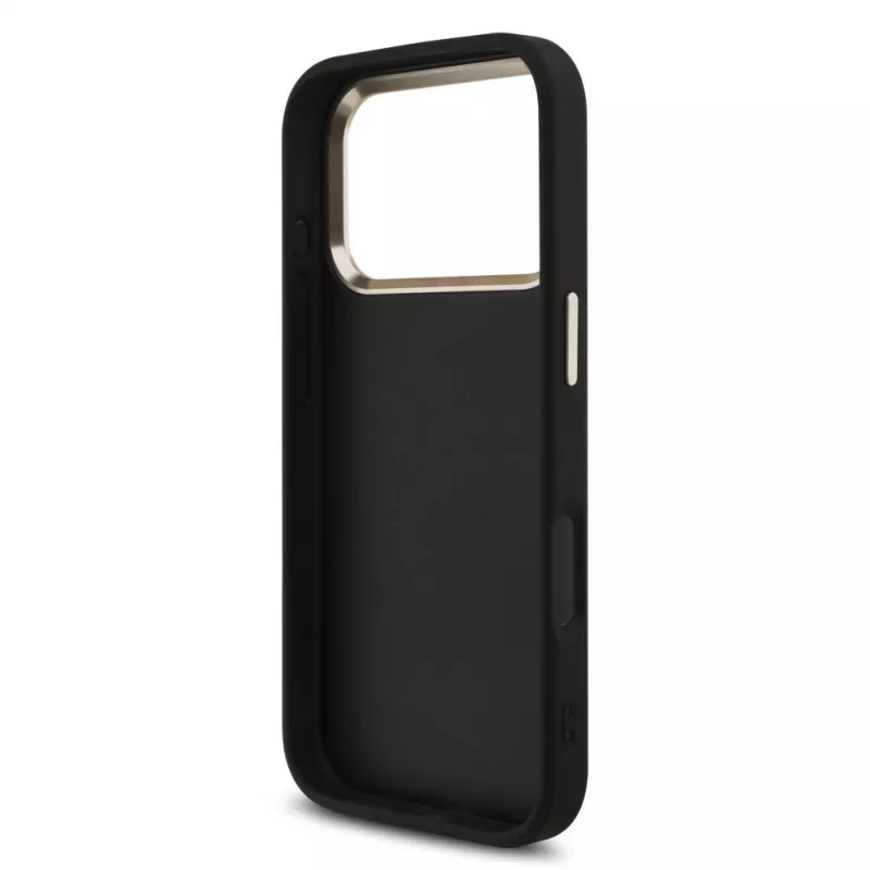 GUESS 4G Big Logo Classic twarda obudowa do iPhone 17 Pro / 18 Pro - czarna i złota