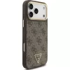 GUESS 4G Triangle Logo Etui MagSafe na iPhone 17 Pro Max - Brązowe i Złote