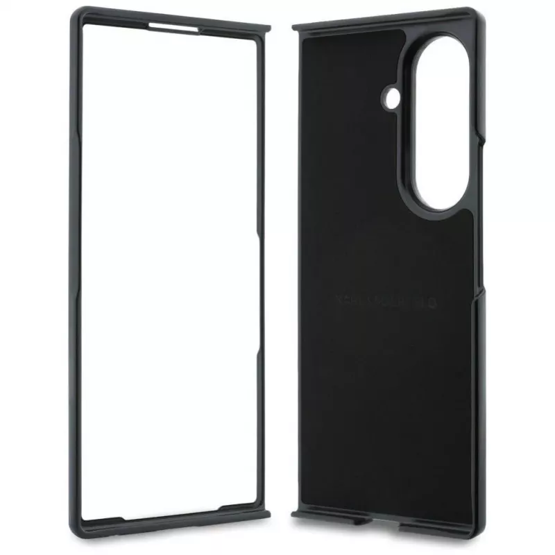 Karl Lagerfeld Karl & Choupette Pins MagSafe etui do Samsung Galaxy Z Fold 8 Ultra - czarny