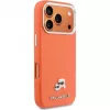 Karl Lagerfeld Karl & Choupette Head Pins Saffiano MagSafe Case do iPhone 17 Pro Max – Pomarańczowy