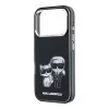 Karl Lagerfeld IML Karl & Choupette Bodies Sketch Print MagSafe etui do iPhone 18 Pro / 17 Pro - Czarny