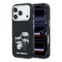 Karl Lagerfeld IML Karl & Choupette Bodies Sketch Print MagSafe etui do iPhone 18 Pro / 17 Pro - Czarny